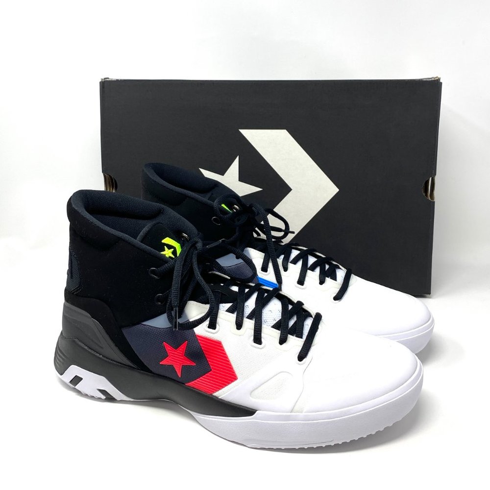 Converse G4 Eva Hi Top Sneakers Men's Lace Basketball White Black Canvas 166804C - Picture 5 of 9
